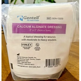 gentell 30 pack:  Calcium Alginate Dressing 2" x 2" / 2 x 2  Gentell EXP. 2026