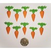 10 Handmade Edible Carrots, Celebration Cupcake Sugarpaste Decorations by Fairie