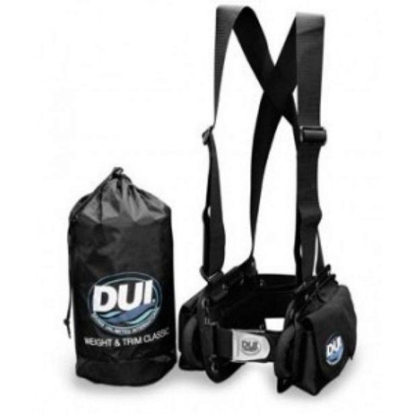 DUI Classic Weight Belt Harness for Drysuit Scuba Diving Dry Suit, Medium