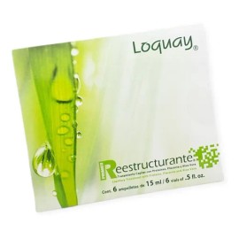 Ampolletas Restructurantes Cabello Dañado Loquay Caja 6 Pz Color de cabello Seco Fragancia del tratamiento Sin fragancia