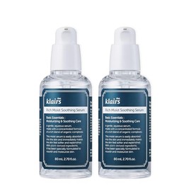 Klairs Rich Moist Soothing Serum, 2.8 fl oz (80 ml), Set of 2, Ampoule, Essence, Drop, Moisturizing, Soothing, Large Capacity