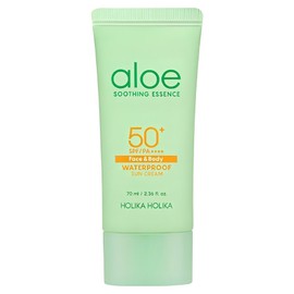 Holika Holika Aloe Waterproof Sun Cream SPF50+ PA++++, 70ml, 1 piece / 홀리카홀리카 알로에 워터프루프 선크림 SPF50+ PA++++, 70ml, 1개