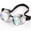 Kaleidoscope Goggles for Raves Trippy Psychedelic Steampunk Glasses with Rainbow