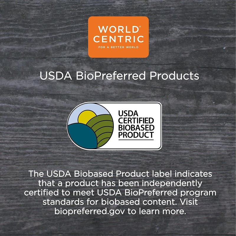 World Centric Pla Clear Cold Cups, 12 Oz, Clear, 1,000/carton