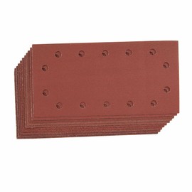 Dapetz ® Hook and Loop 1/2 Punched Sanding Sheets 10Pk 60 80 120 240 Grit For sanding wood, paint, varnish, plastic, plaster and metals. Aluminium oxide abrasive