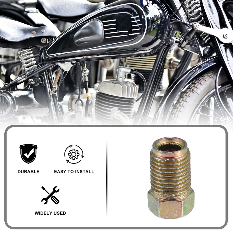 X AUTOHAUX 50pcs Motorcycle Brake Line Tube Fittings M10 PP54