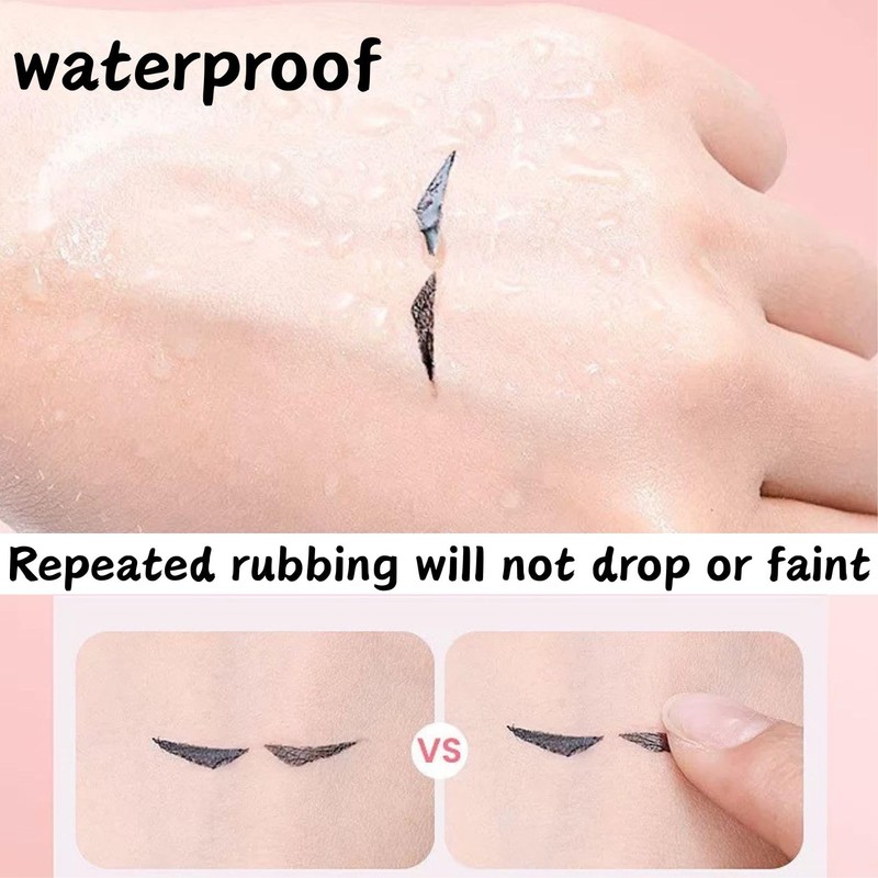 Eyeliner Stamp,Foldable Double Ended Winged Gel Eyeliners Pencil,Waterproof, Smudge Proof,