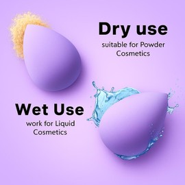 Makeup Sponges Set, Soft Beauty Blender Sponge for Cream and Liquid foundation, Latex Free Beauty Sponge Pack of (6)