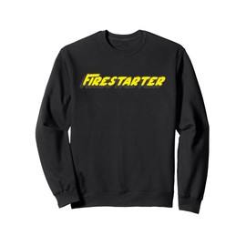 Firestarter | Brush in Yellow 1900's song Music Sweatshirt