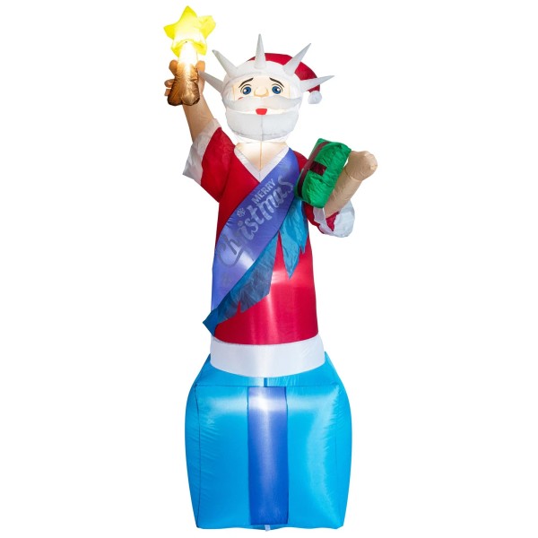 Runquiz Christmas Inflatable Santa Claus 7.28FT,Statue of Liberty Inflatable,Blo
