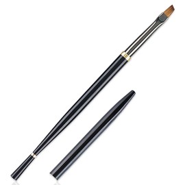 SILPECWEE 1pc Angled Nail Brushes for Cleaning Polish Mistake on Cuticles - Acrylic Nail Art Design Tools