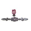 Wannianmu 4 Pack Drawer Dresser Knobs Pull Handles,Rose Flower Clear