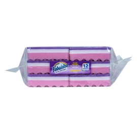 Fabuloso Sponges Purple 12 CT | Purple Scratch-Free Sponges for Dishes and Surfaces | 12 Purple Dishwashing Sponges from Fabuloso for Bold and Bright Cleaning Experience