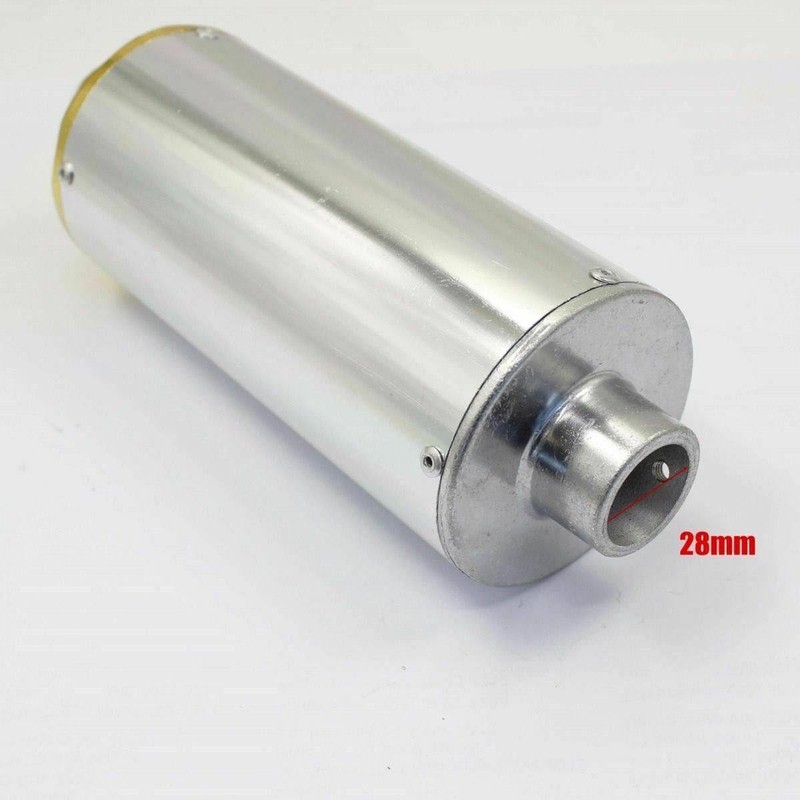 TDR 28mm Gold Alloy Exhaust Muffler for 125cc 140cc 150cc