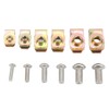 130 Pcs U Type Nut Clip Screw Set Automotive Nut