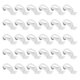 Pack of 30 Picture Frame Clips Frameless Picture Frame Hanger Picture Hooks Picture Frame Mounting Hooks for Pictures and Canvas Clips for Picture Frames Metal Hanging Accessories Silver