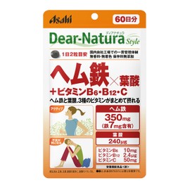 Dear Natura Style Hem Iron x Folic Acid + Vitamin B6, B12, C, 120 Tablets (60 Day Supply)