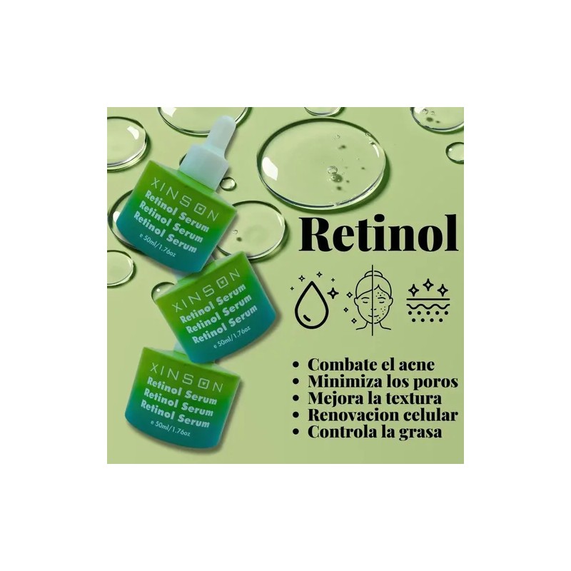 Serum Facial Kit4 Hidrante Acido Esencia Rosa Retinol Essenc