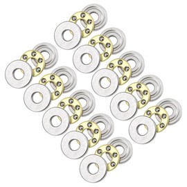 Kozelo 10pcs F2-6M Thrust Ball Bearings [2mm x 6mm x 3mm] Chrome Steel Miniature Thrust Bearings with Washers for Machine Tools