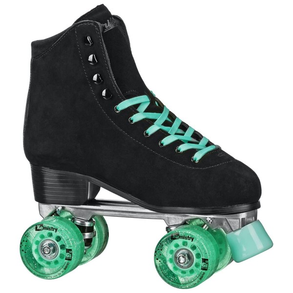 Roller Derby Elite Driftr Roller Skates (8, Black/Mint)