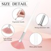 9 Pieces Facial Fan Mask Brushes, Soft Facial Applicator Brushes