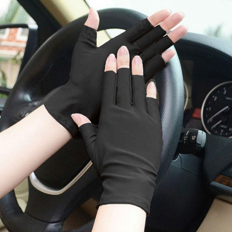 Umeloeo Women's UV Protection Gloves, UPF 50+, Cooling Sensation, Mesh
