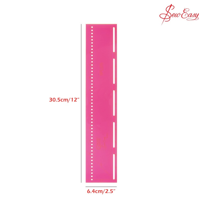 3 Plus Ruler Template - Pink