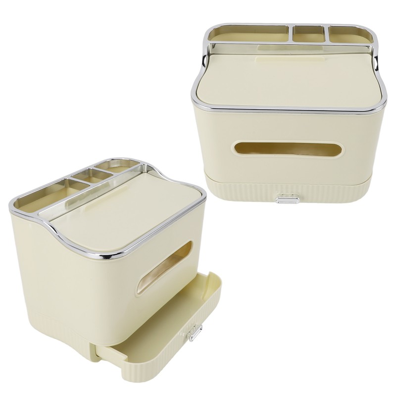 Tissue Box Organizer Multifunctional PP Plastic Space Saving Portable for