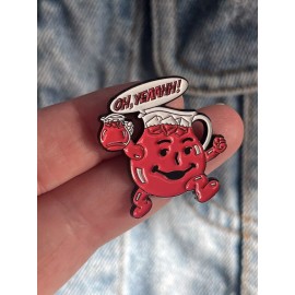 Unbranded Kool-Aid Man Kool Aid Mascot “Oh Yeahhhhh!” Funny Enamel Pin