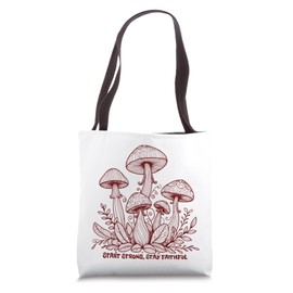 Mushrooms Christian New Year, Start Strong Stay Faithful Tote Bag