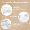 Nsidd Bead Storage Containers, 24 Small Rectangular Clear Bead Organizer