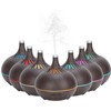 Wood Grain Home Humidifier Ultrasonic Aroma Diffuser with LED Light