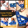 8-in-1 Carpenter Square and Center Finder, Small Aluminum Multi-Purpose Carpenter