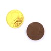 LaetaFood Pack, Gold Foiled Wrapped Milk Chocolate Coins Candy, Half