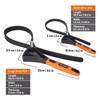 Toolwiz Rubber Strap Wrench Set, 2pcs for Pipes Below 6''