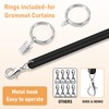 Shimeyao 10 Pack Acrylic Curtain Pull Wands Drapery Pull Rod