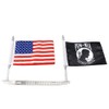 GUAIMI License Plate Flag Mount Double Flag Holder Motorcycle Flags