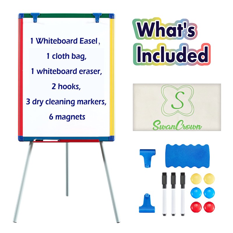 Dry Erase Board White Board for Kids 24x18 inch Art