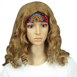 Sunshine Joy Paisley Hippie Bandana 22x22 Inches - Classic Red