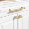 BUKOBYHE 20 Pack 5 Inch(128mm) Brushed Brass Kitchen Cabinet Handles