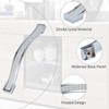 Justech Door Handles 10PCs Modern Crystal Diamond Door Knobs 128mm