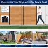 1 Pack 6FT 3-Way Aluminum Fence Post, 1.8mm Thick Walls