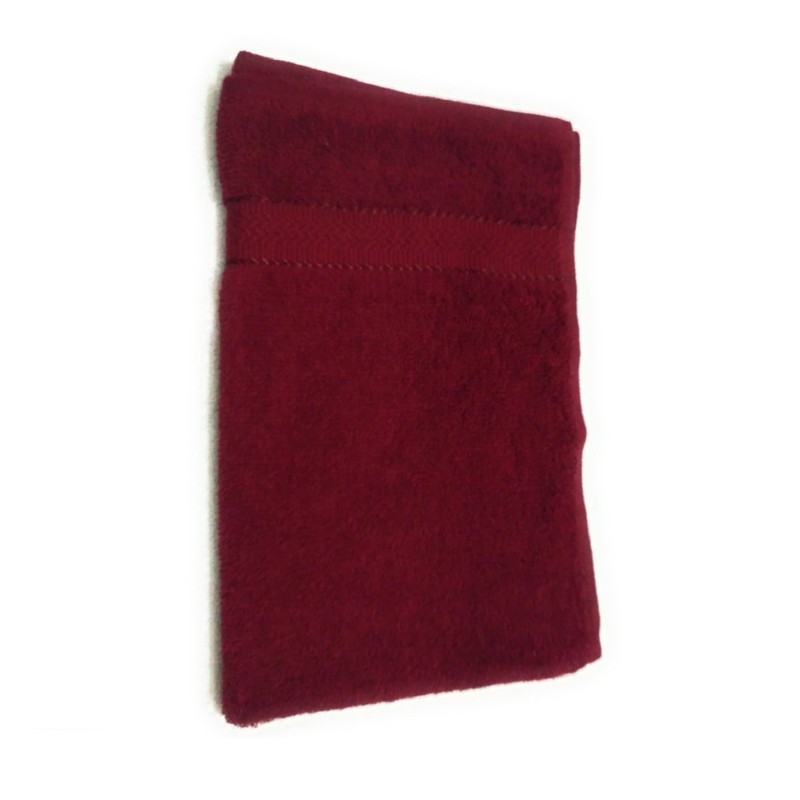 Cotton Colors Maroon Large Hand Towel Set (Pack of 5)_D13