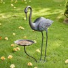HUWAIPL 36’’H Crane Bird Bath, Metal Bird Baths for Outdoor,