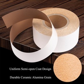 PSA Longboard Sandpaper FASTPLUS 2-3/4” by 20 Yard Continuous Sandpaper Roll 120 Grit PSA Adhesive Sticky Backing Sanding Roll for Wood, Mental, Auto, Pack of 1 Roll