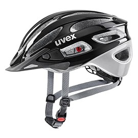 uvex true - Lightweight All-Round Helmet for Women - Individual Size Adjustment - Expandable with LED Light - Black/Silver - 55-58 cm