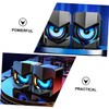 LABRIMP 2pcs Mini USB Speakers for Desktop Laptop High Definition