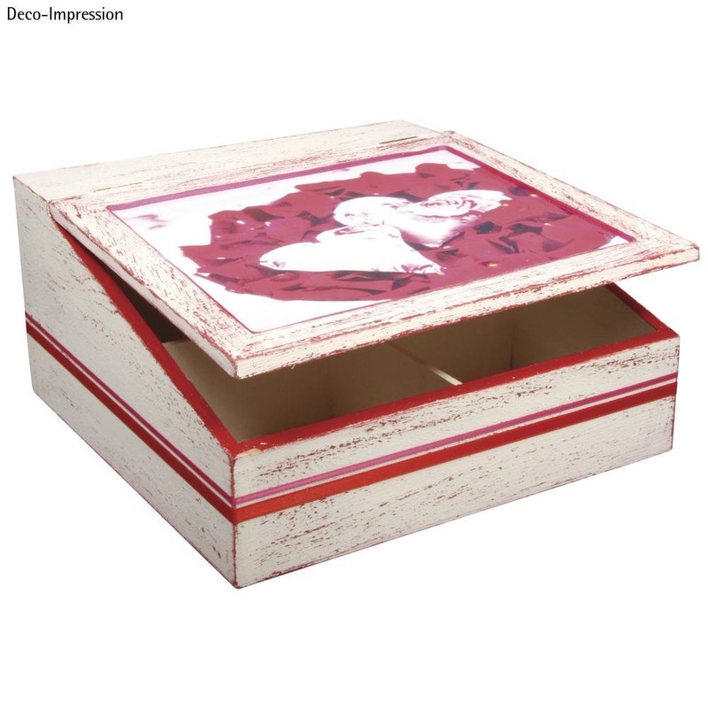 Rayher Box with Flap Lid, Wood, 24 x 24 x