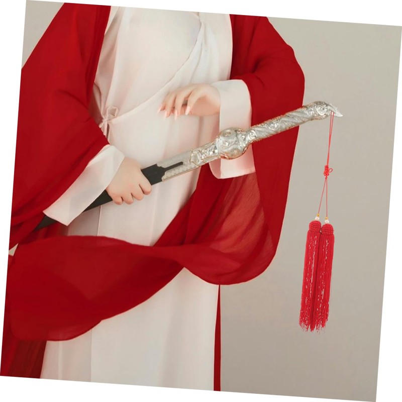 Totority 5pcs Martial Arts Sword Tassel Durable Satin Tassels for
