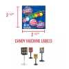 Unbranded (16) CANDY VENDING MACHINE STICKERS LABELS - MEGA VARIETY
